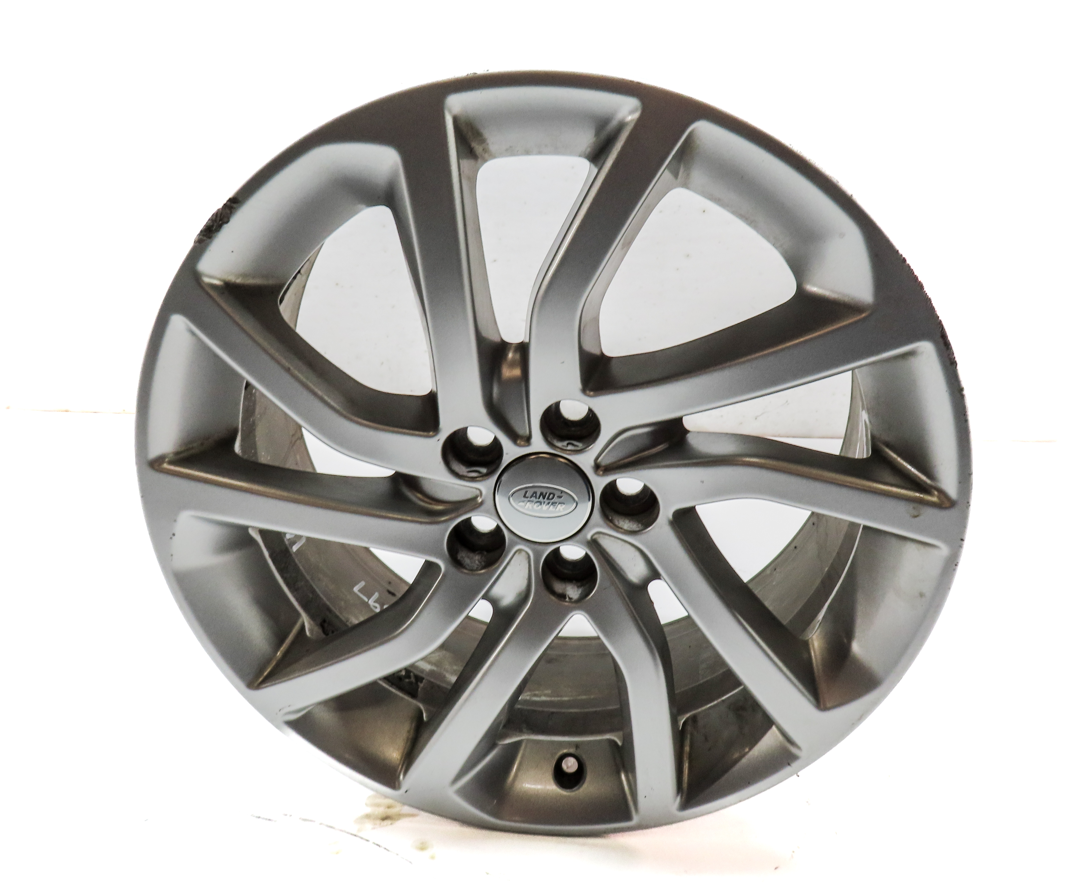 16-19 LAND ROVER DISCOVERY SPORT L550 18x8 ANGLED V 5 SPOKE WHEEL RIM ALUMINUM — exact item pictured